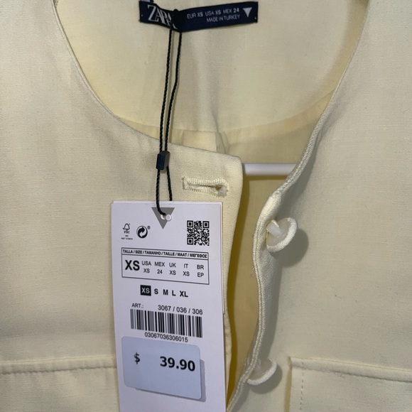 Zara Yellow Two Piece Set - Picture 3 of 6